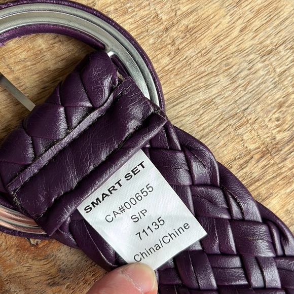 Purple braided belt - Picture 4 of 6